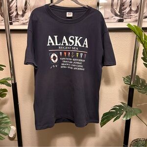 Vintage Blue  Single Stitch Anvil XL Alaska Regent  Seas T-shirt